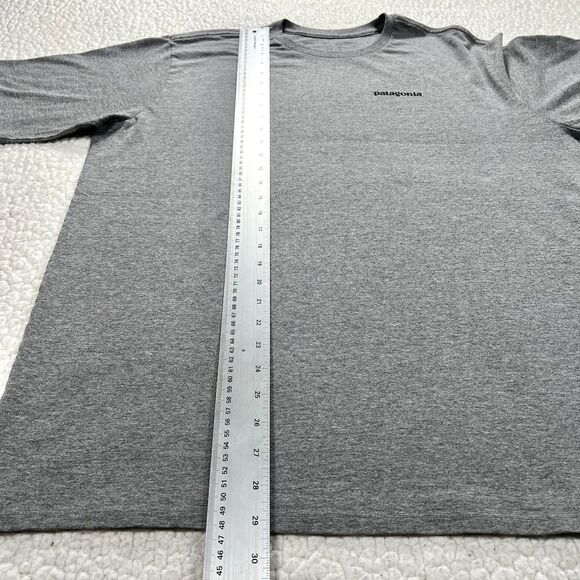 Patagonia Shirt Mens L Gray P-6 Logo Responsibili-Tee Regular Fit Hiking Outdoor - Picture 6 of 6